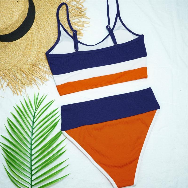 Female Push Up Swimsuit Modern Swimwear For Women Bikinis High Waist Bikini Set Solid Bikini 2 Piece Swimsuit Bathing Suits Women Bathing Suit High Waist Bikini Set Sport Wear Swimming Suit Bikini Stevvex