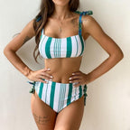 Female Push Up Swimsuit Modern Swimwear For Women Bikinis High Waist Bikini Set Solid Bikini 2 Piece Swimsuit Bathing Suits Women Bathing Suit High Waist Bikini Set Sport Wear Swimming Suit Bikini Stevvex