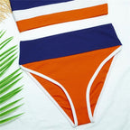 Female Push Up Swimsuit Modern Swimwear For Women Bikinis High Waist Bikini Set Solid Bikini 2 Piece Swimsuit Bathing Suits Women Bathing Suit High Waist Bikini Set Sport Wear Swimming Suit Bikini Stevvex