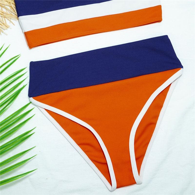 Female Push Up Swimsuit Modern Swimwear For Women Bikinis High Waist Bikini Set Solid Bikini 2 Piece Swimsuit Bathing Suits Women Bathing Suit High Waist Bikini Set Sport Wear Swimming Suit Bikini Stevvex