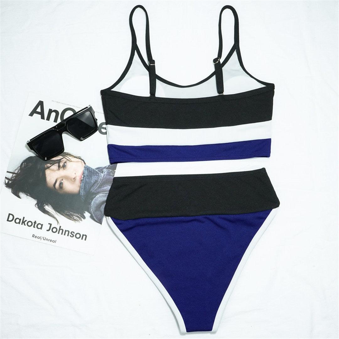 Female Swimsuit High Waist Bikini Women High Waist Bikini Set Two Piece Swimsuits Bikini Top With Bottoms Bathing Suits For Teens Girls Women Swimwear Two-pieces Bikini Set Sport Bathing Suit Swim Lady Stevvex