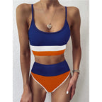 Female Swimsuit High Waist Bikini Women High Waist Bikini Set Two Piece Swimsuits Bikini Top With Bottoms Bathing Suits For Teens Girls Women Swimwear Two-pieces Bikini Set Sport Bathing Suit Swim Lady Stevvex
