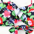 Female Two Piece Swimsuit Low Waist Bikini Floral Printing Swimwear Push Up Bathing Suit  Detachable Padded Push Up Striped Bikini Set Two Piece Swimsuit Ladies Vintage Lace Bikini Sets Beach Swimwear Stevvex