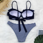 Female Two Piece Swimsuit Low Waist Bikini Floral Printing Swimwear Push Up Bathing Suit  Detachable Padded Push Up Striped Bikini Set Two Piece Swimsuit Ladies Vintage Lace Bikini Sets Beach Swimwear Stevvex