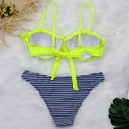 Female Two Piece Swimsuit Low Waist Bikini Floral Printing Swimwear Push Up Bathing Suit  Detachable Padded Push Up Striped Bikini Set Two Piece Swimsuit Ladies Vintage Lace Bikini Sets Beach Swimwear Stevvex