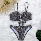 Female Two Piece Swimsuit Low Waist Bikini Floral Printing Swimwear Push Up Bathing Suit  Detachable Padded Push Up Striped Bikini Set Two Piece Swimsuit Ladies Vintage Lace Bikini Sets Beach Swimwear Stevvex