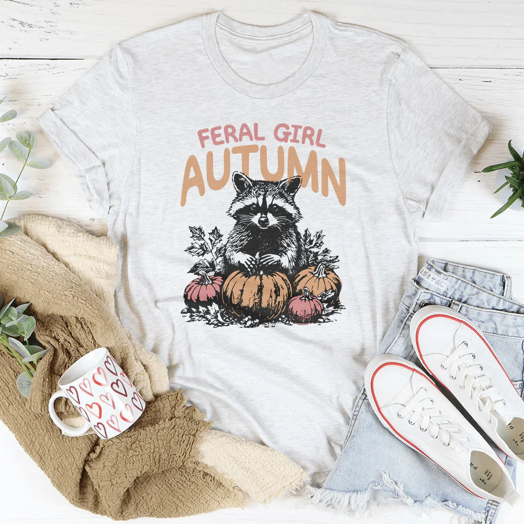 Feral Girl Autumn Tee Peachy Sunday