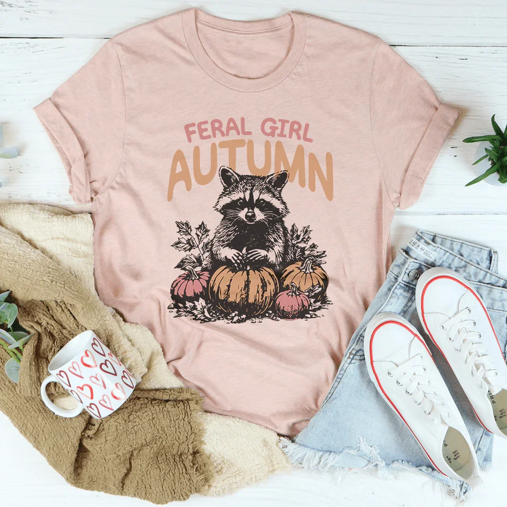 Feral Girl Autumn Tee Peachy Sunday