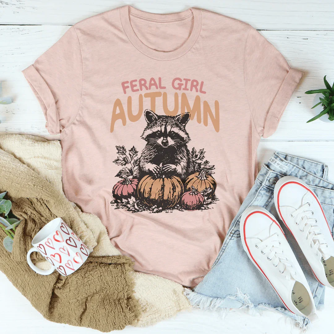 Feral Girl Autumn Tee Peachy Sunday
