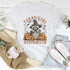Feral Girl Halloween Tee Peachy Sunday