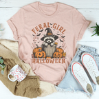 Feral Girl Halloween Tee Peachy Sunday