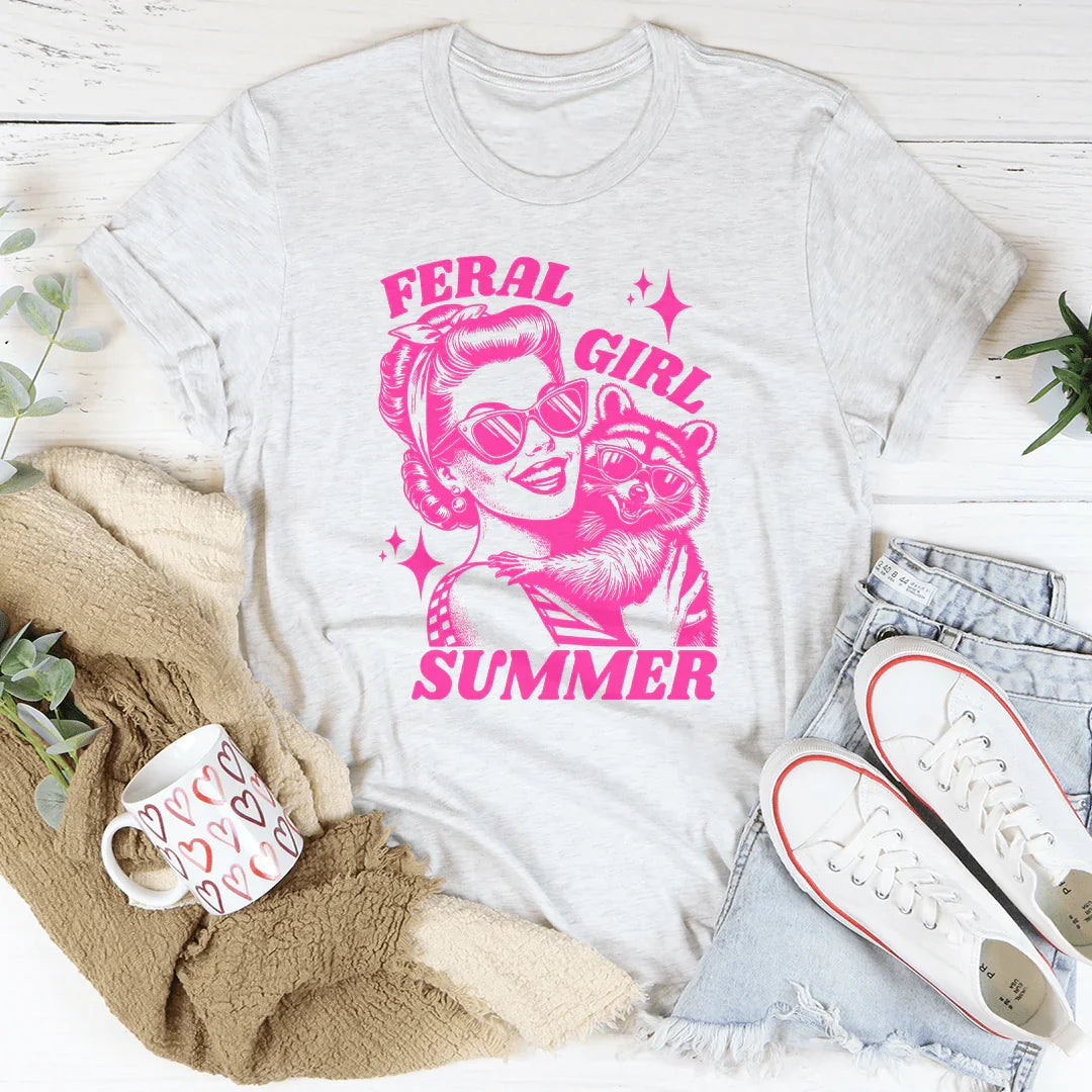 Feral Girl Summer Tee Peachy Sunday