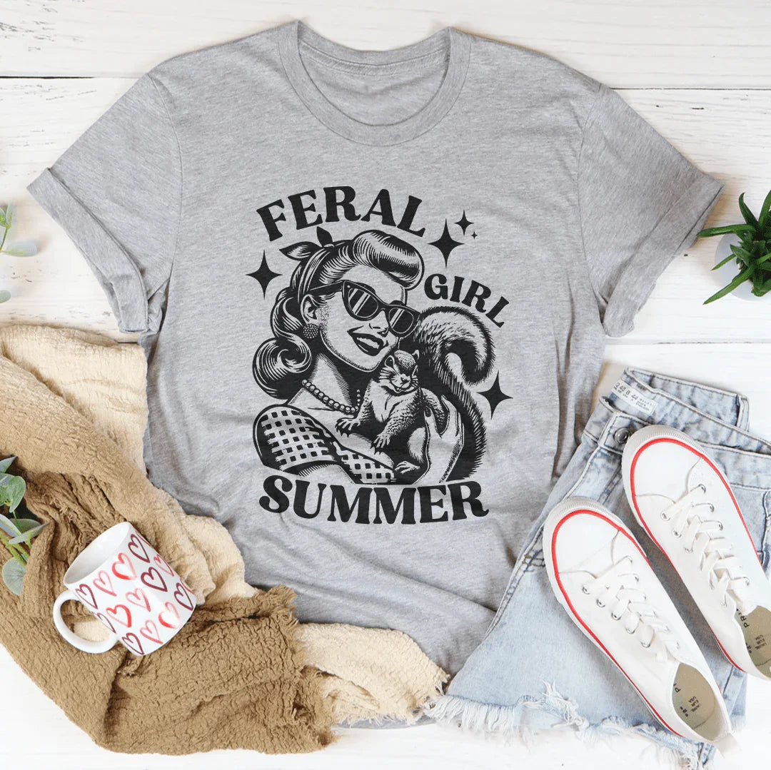 Feral Girl Summer Tee Peachy Sunday