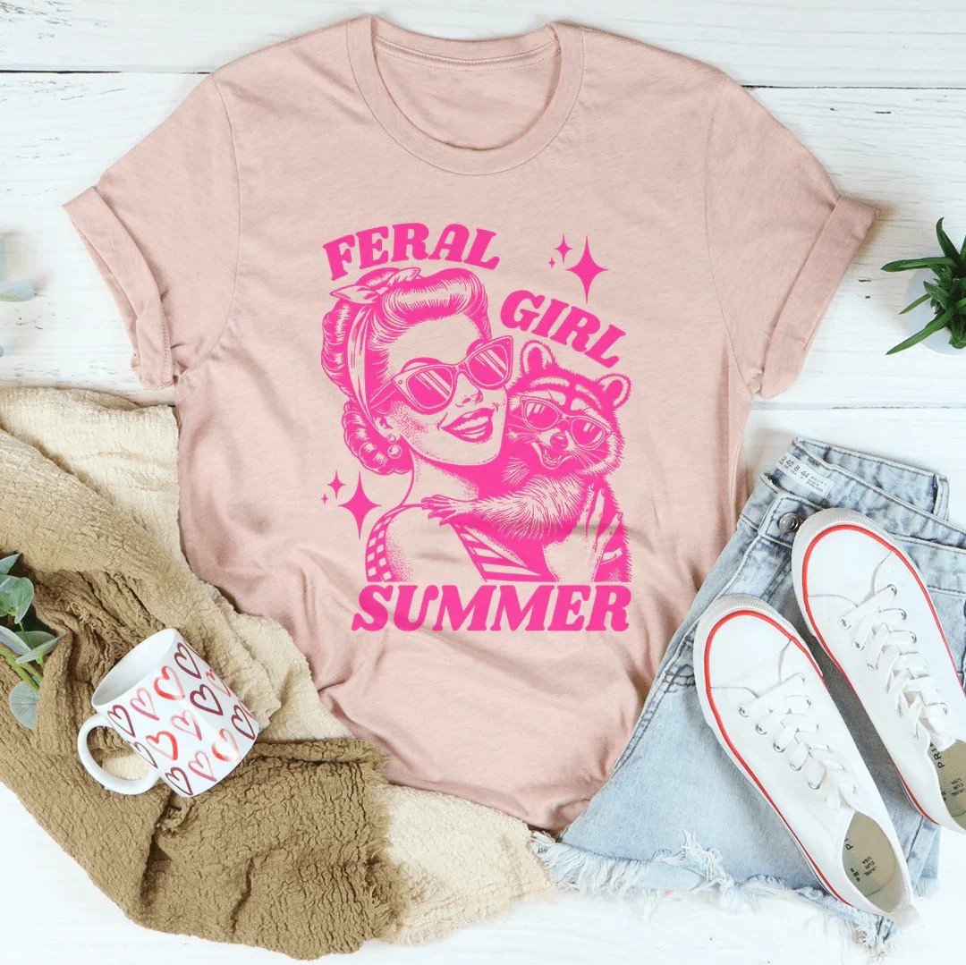Feral Girl Summer Tee Peachy Sunday