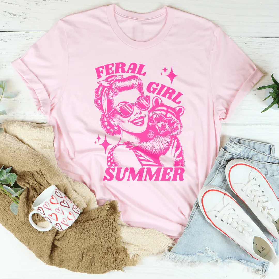 Feral Girl Summer Tee Peachy Sunday