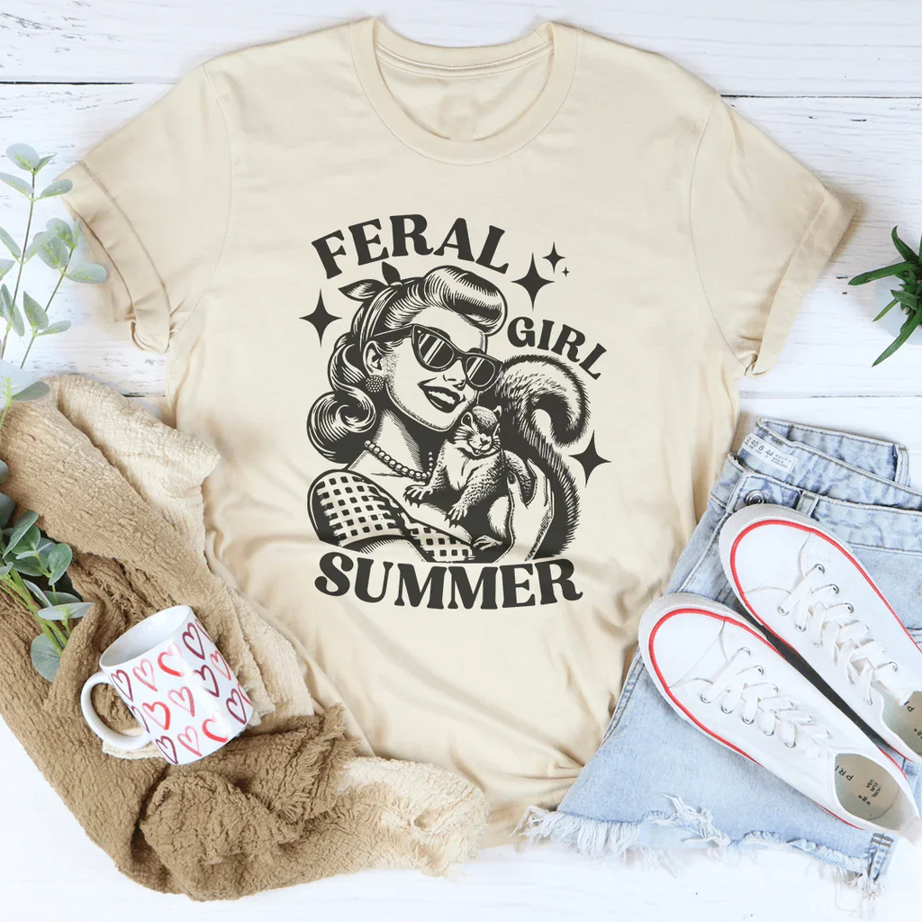 Feral Girl Summer Tee Peachy Sunday