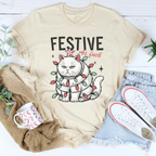 Festive As F-ck Tee Peachy Sunday
