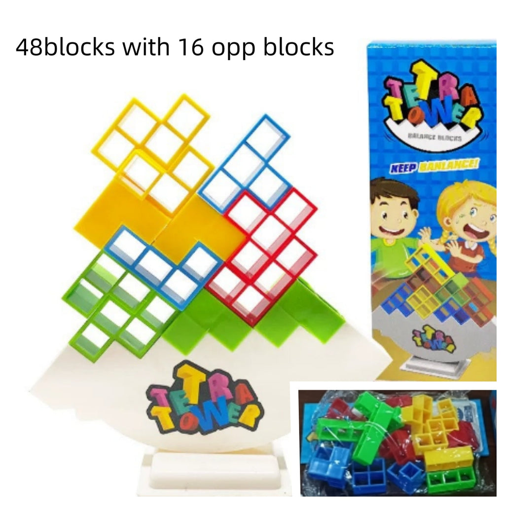 Balance Stacking Board Games Kids Adults Tower Block Toys For Family Parties Travel Games Boys Girls Puzzle Buliding Blocks Toy Pi-Mart