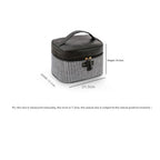 Multifunctional PU thousand bird grid cosmetic bag, portable cosmetic case, large capacity storage bag cosmetics, storage box, makeup bag with compartments, - SJB-DIAMOND ELITES