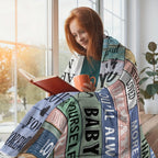 1pc Personalized "To My Daughter" Blanket - Soft, Cozy, and Warm Throw for Sofa, Office, Bed, and Travel - Unique Birthday Gift for Daughters Lootquake LLC