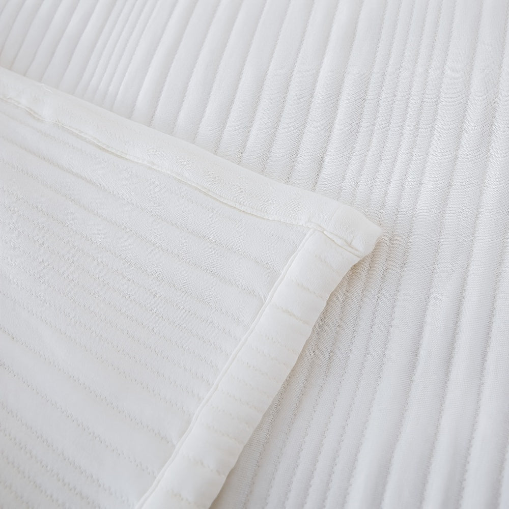 [Fast Arrival] 1pc Ultra-Soft Cloud-Like Cotton Jersey Bed Blanket - Bed Blankets - Plush Quilted Bedspread for Year-Round Comfort, Machine Washable, Soft Coverlet for Cozy Sleeping