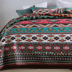 Brushed Fabric Quilted Bed Cover High Quality Polyester Cotton Three-piece Set Pi-Mart