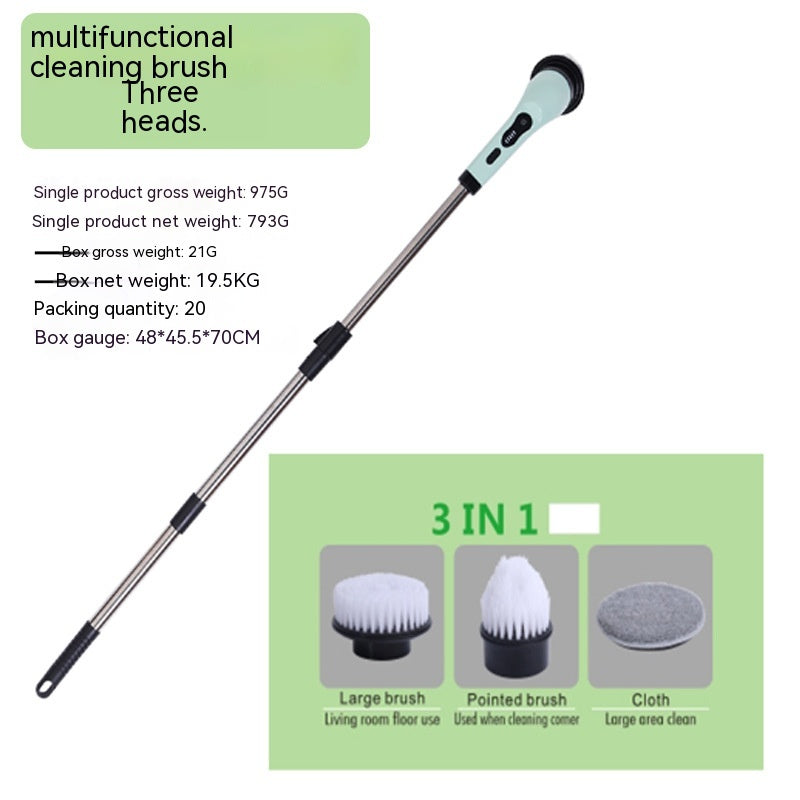 Multifunctional Household Wireless Electric Cleaning Brush Toilet Kitchen Retractable Nine-in-one Portable Pi-Mart