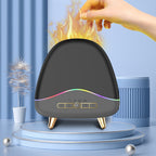 Ultrasonic Flame Aroma Diffuser Wood Grain Household Humidifier Pi-Mart