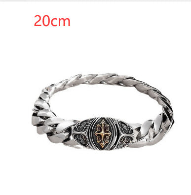 Men's And Women's Fashion Sterling Silver Cross Bracelet