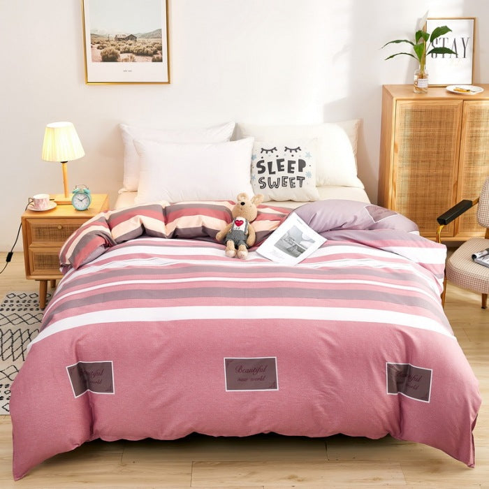Quilt Cover Single Wholesale Pure Cotton Single Double Student Dormitory Three-piece Set Pi-Mart