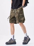 Men's Plus Size Camo Cargo Shorts