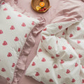 Korean  Love Quilt Cover Sheet Small  Four-piece Set Pi-Mart