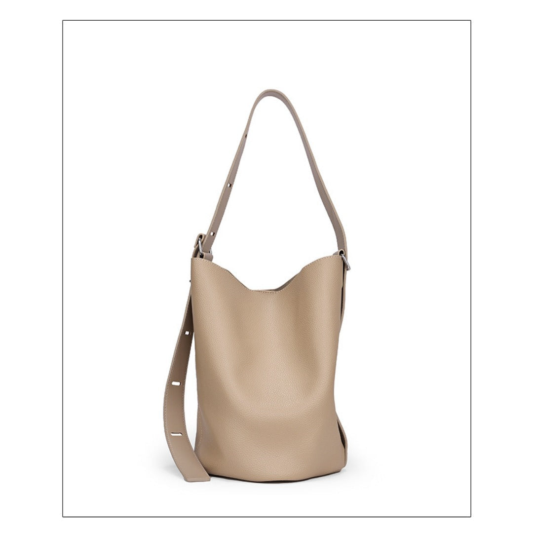 Bucket bag ladies simple, large capacity shoulder bag, versatile hobo bag with crossbody strap - SJB-DIAMOND ELITES