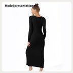 Women's Fashion Simple Solid Color Dress - SJB-DIAMOND ELITES