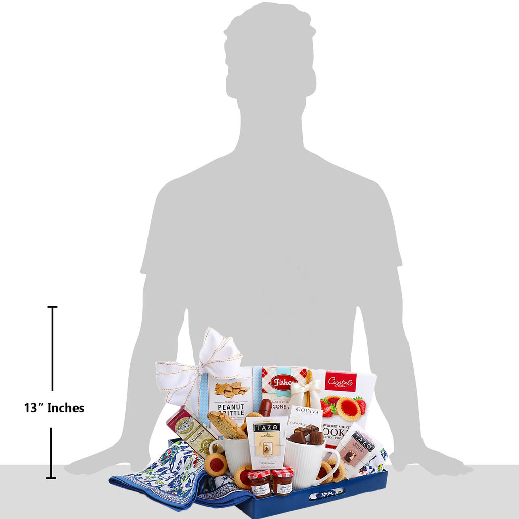 Tea & Treats Gift Tray Alder Creek Gift Baskets