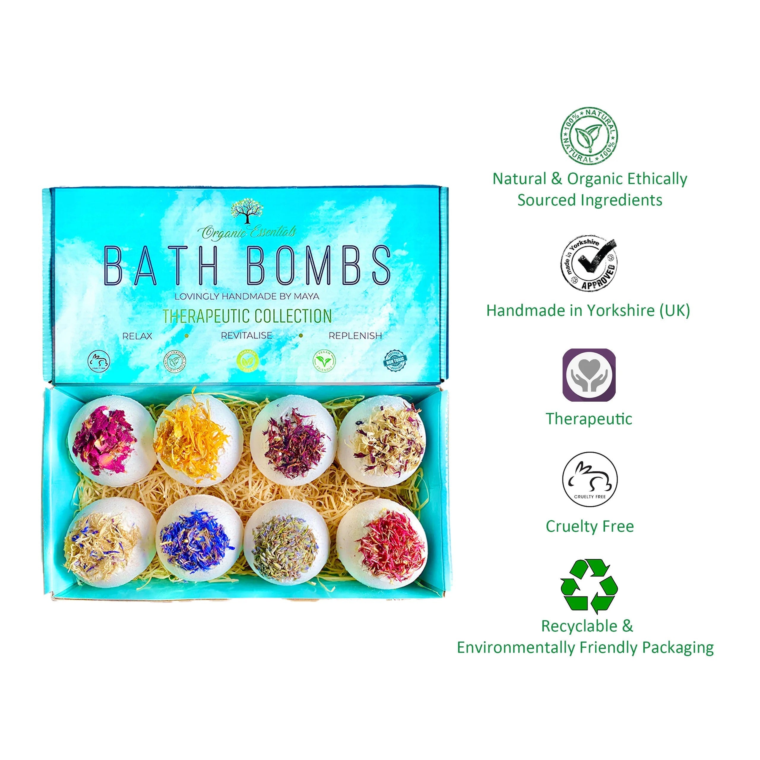 Luxury Therapeutic 'Purity' Bath Bomb Gift Set Lootquake LLC