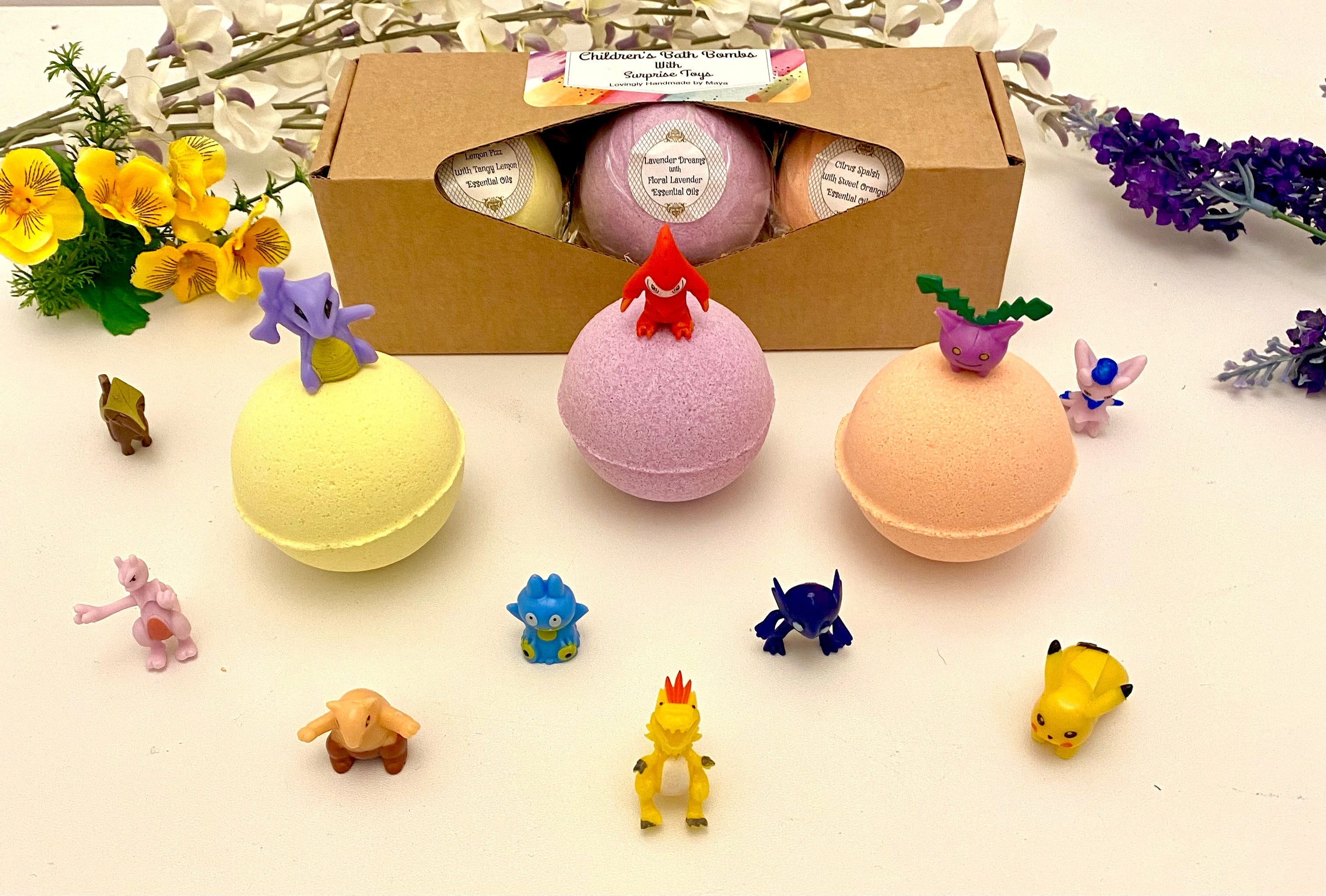 Childrens Bath Bomb Gift Set with Toys Lootquake LLC