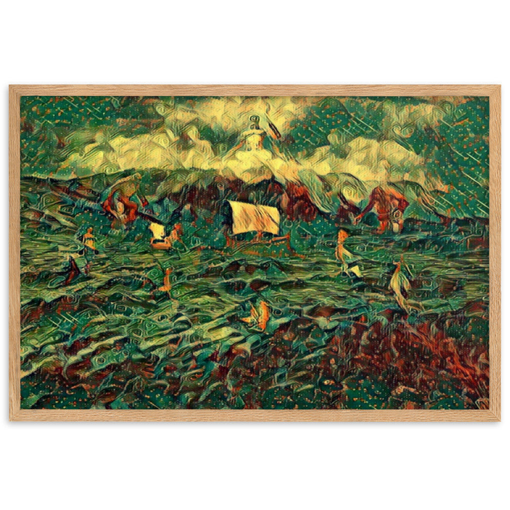 AS YOU SET OUT FOR ITHACA Premium Framed Poster Lootquake LLC