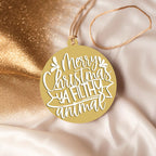 Christmas Ornament Merry Christmas Ya Filthy Animal Wooden 3D 12 Colors BandsCo Straps