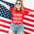 Fireworks Summer Nights BBQs & Freedom Tee Peachy Sunday