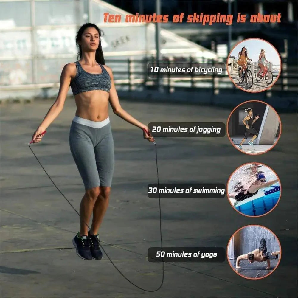 Fitness Speed Jump Rope Professional Men Gym Skipping Rope Adjustable Women Equipment Muscle Training Accessories Stevvex