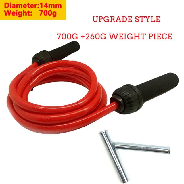 Fitness Weight-Bearing Bold And Heavy Sport Jump Rope Adjustable PVC Jump Rope For Cardio Fitness Versatile Jump Rope PVC Skipping Rope For Speed Training Stevvex