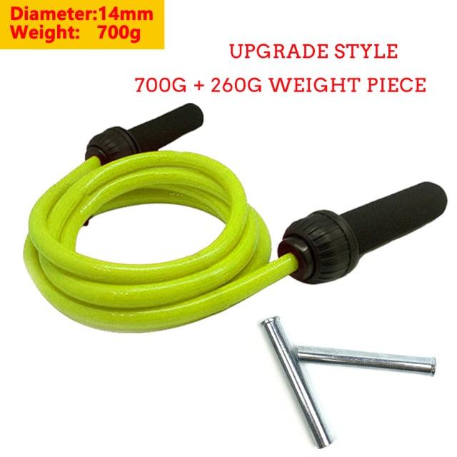 Fitness Weight-Bearing Bold And Heavy Sport Jump Rope Adjustable PVC Jump Rope For Cardio Fitness Versatile Jump Rope PVC Skipping Rope For Speed Training Stevvex