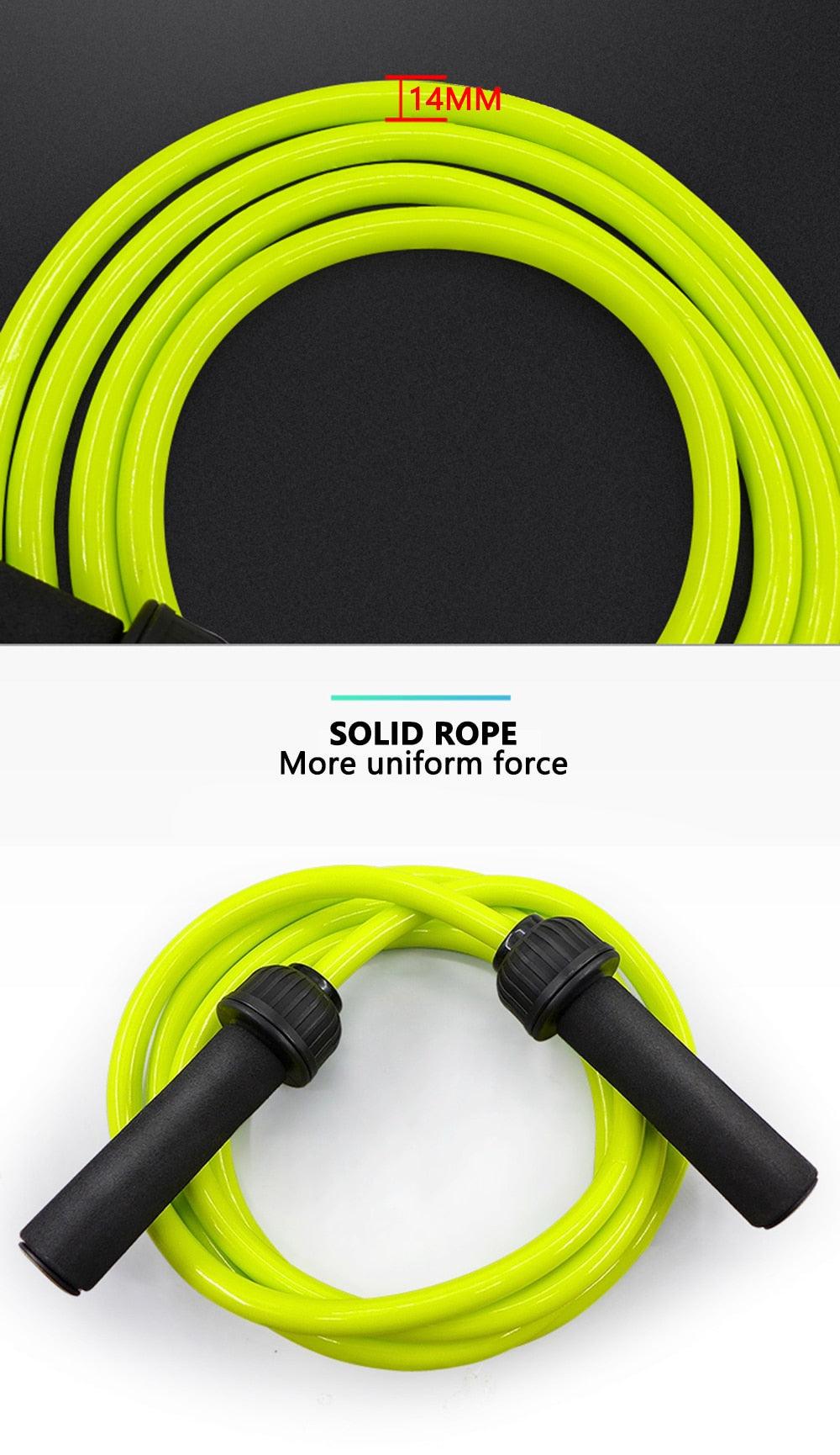 Fitness Weight-Bearing Bold And Heavy Sport Jump Rope Adjustable PVC Jump Rope For Cardio Fitness Versatile Jump Rope PVC Skipping Rope For Speed Training Stevvex