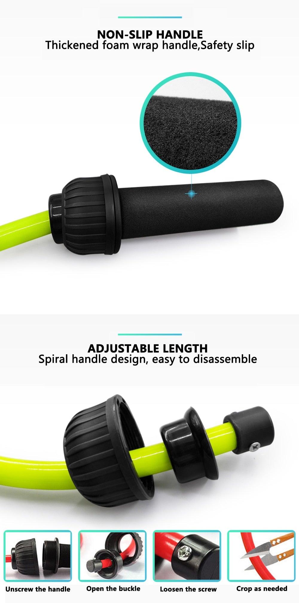 Fitness Weight-Bearing Bold And Heavy Sport Jump Rope Adjustable PVC Jump Rope For Cardio Fitness Versatile Jump Rope PVC Skipping Rope For Speed Training Stevvex