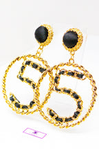 Five Series Loyalty Satin Ribbon Pearl Hoop Earrings