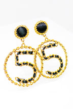 Five Series Loyalty Satin Ribbon Pearl Hoop Earrings
