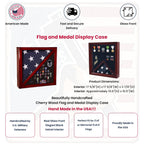 Flag And medal Display case, award and flag case The Military Gift Store