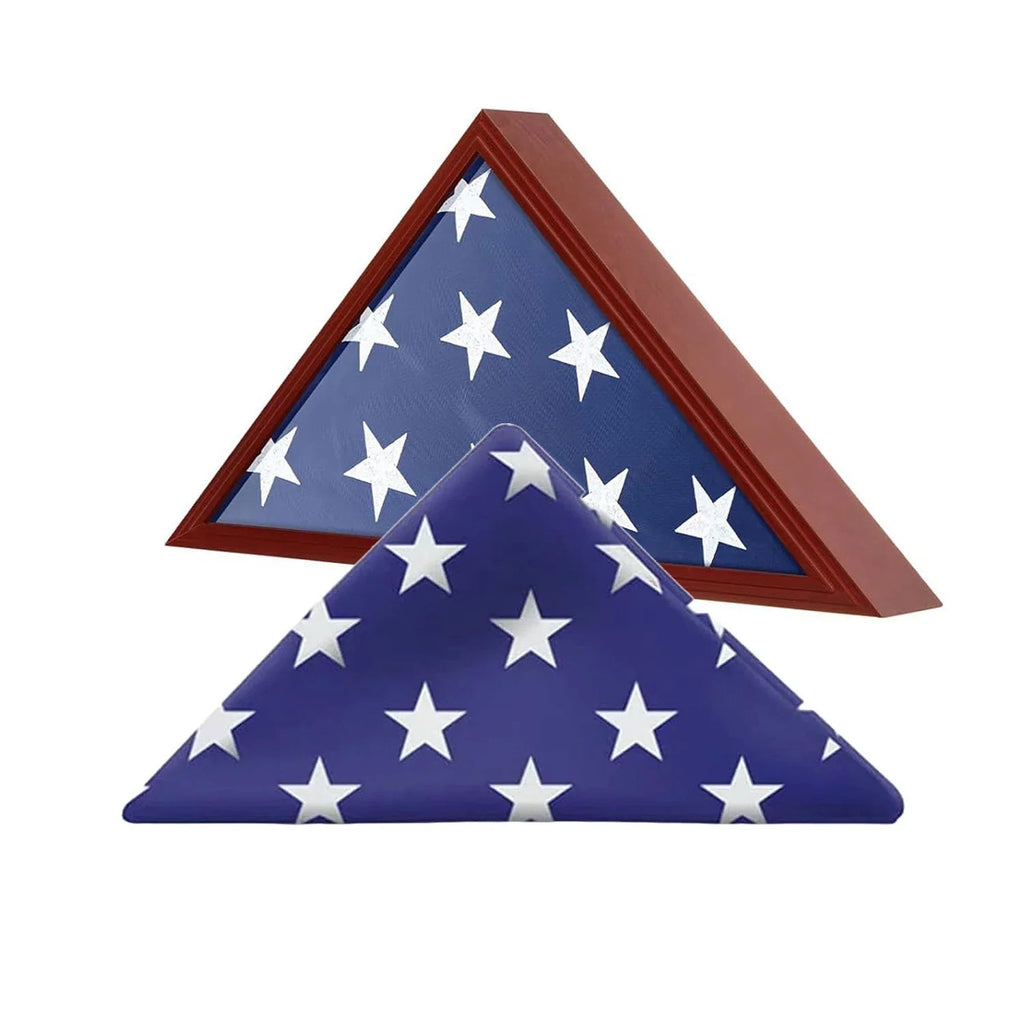 Flag case and a pre folded flag set The Military Gift Store