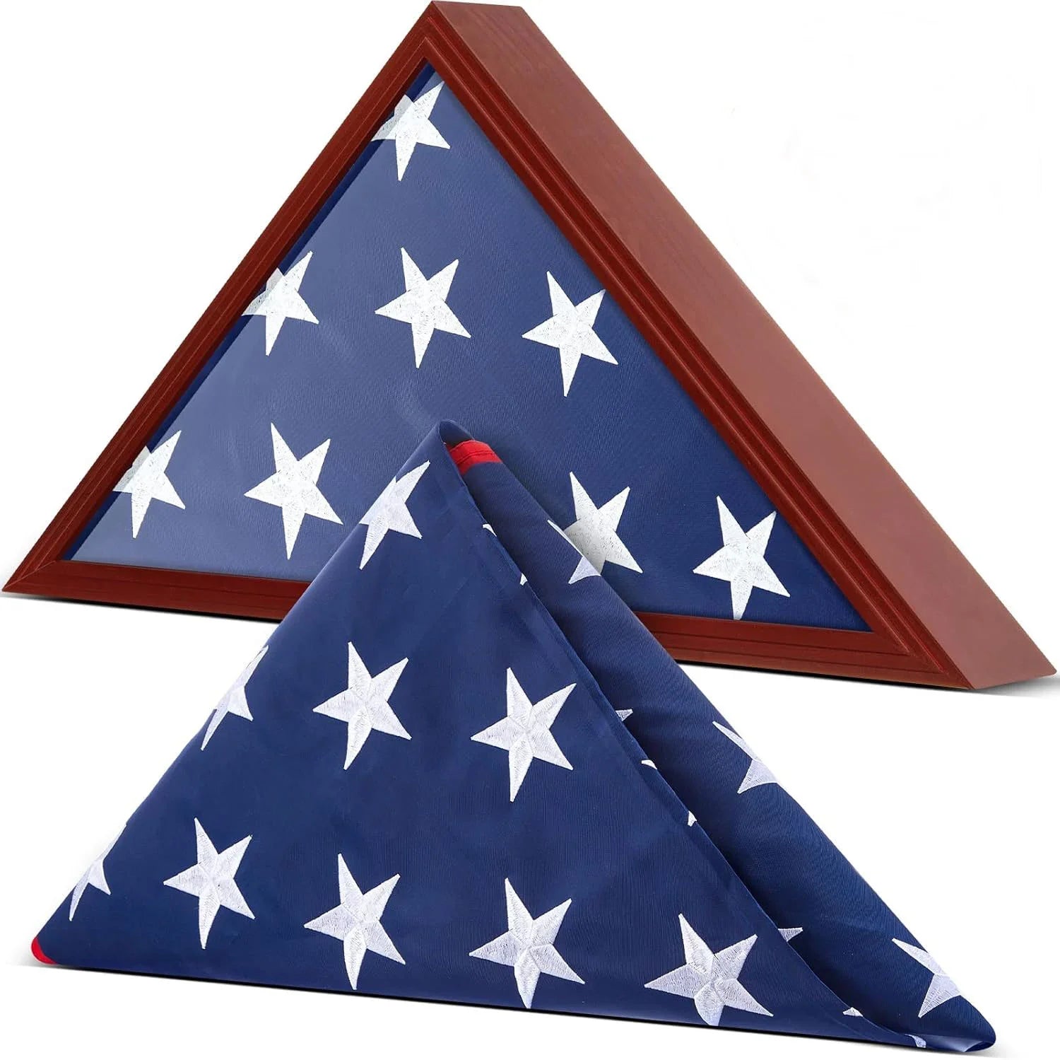 Flag case and a pre folded flag set The Military Gift Store